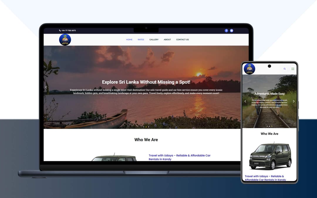 TravelWithUdaya - Travel And Tourism Website
